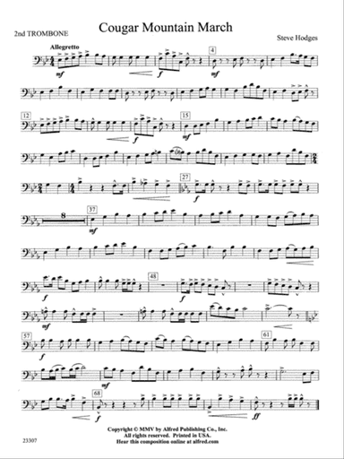 Cougar Mountain March: 2nd Trombone