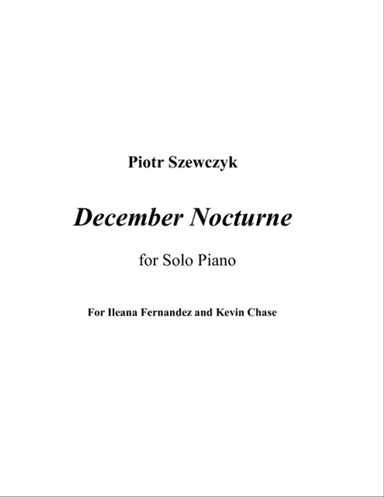 December Nocturne for Piano