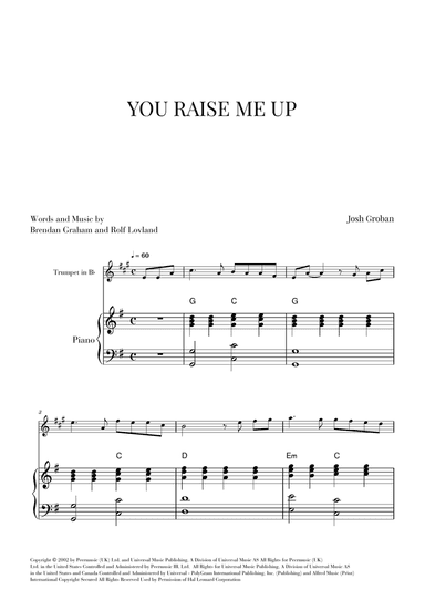 You Raise Me Up