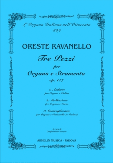 Tre pezzi per organo e strumento, op 117