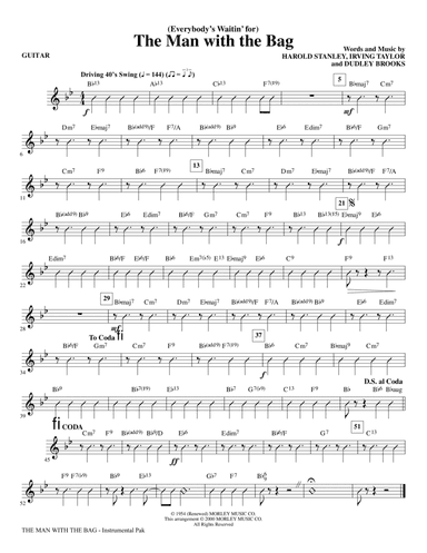 (Everybody's Waitin' for) The Man with the Bag (arr. Roger Emerson) - Guitar