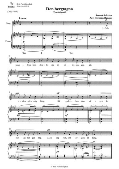 Den bergtagna (F-sharp minor)