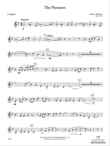 The Pioneers: 1st F Horn