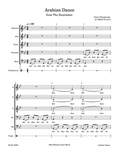 Arabian Dance - SATB Ensemble