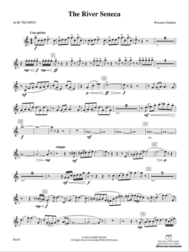 The River Seneca: 1st B-flat Trumpet