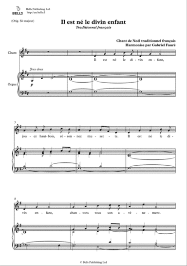 Il est ne le divin enfant (G Major)