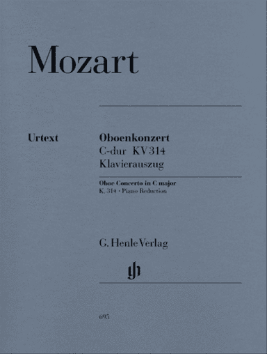 Mozart - Concerto C Major K 314 Oboe/Piano Urtext