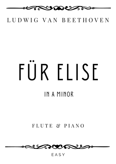 Beethoven - Für Elise in A minor - Easy
