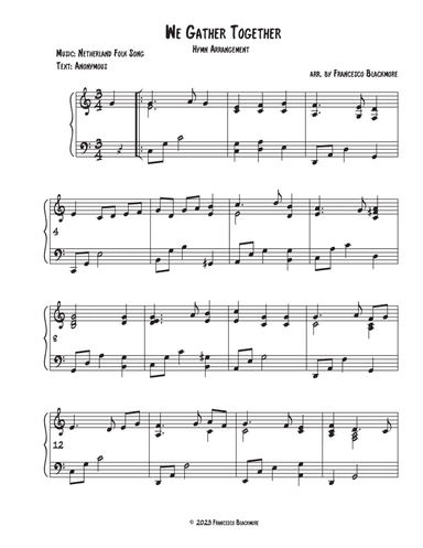 We Gather Together (Hymn Arrangement)