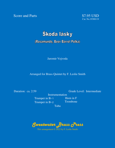 Škoda lásky (Rosamunde, Beer Barrel Polka)