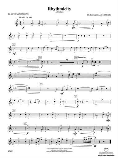Rhythmicity: E-flat Alto Saxophone