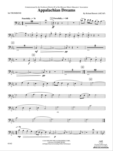 Appalachian Dreams: 3rd Trombone