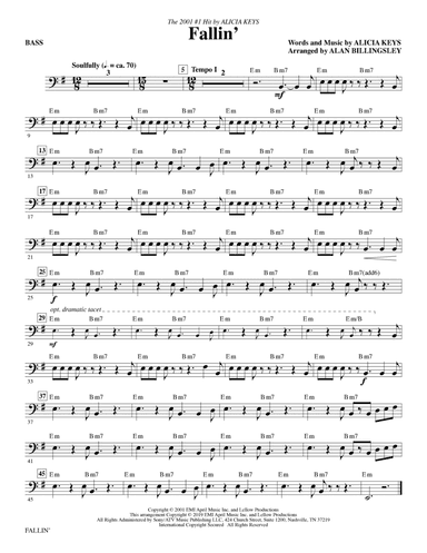 Fallin' (arr. Alan Billingsley) - Bass