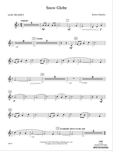 Snow Globe: 1st B-flat Trumpet