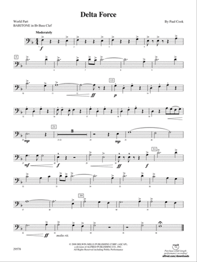 Delta Force: (wp) B-flat Baritone B.C.