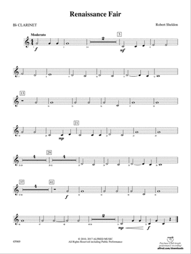 Renaissance Fair: 1st B-flat Clarinet