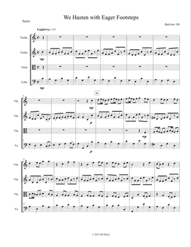 We Hasten with Eager Footsteps