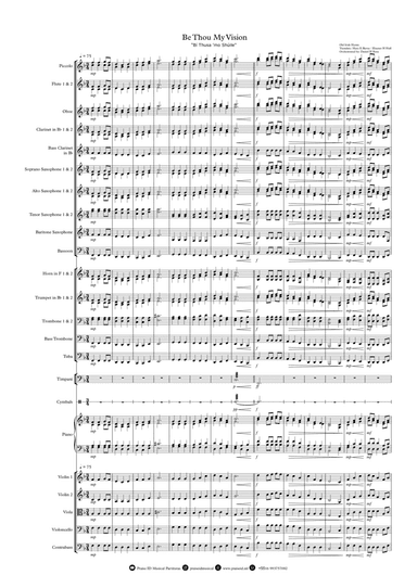 Be Thou My Vision - "BĂ Thusa 'mo ShĂșile" - Easy Orchestral Arrangement, Score and Parts