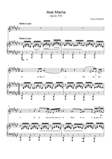 Ave Maria Schubert - Contralto in F#