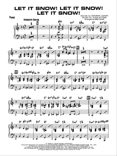 Let It Snow! Let It Snow! Let It Snow!: Piano Accompaniment