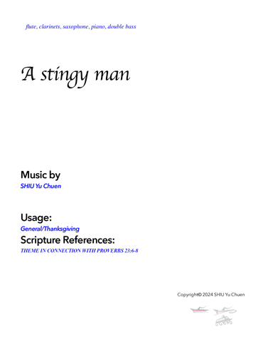 A stingy man