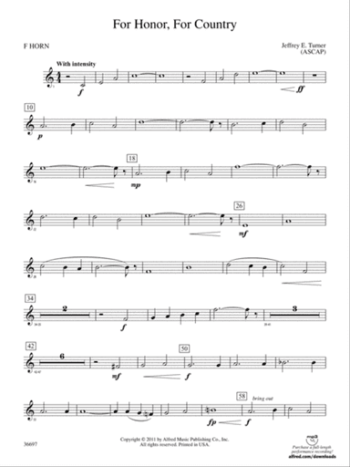 For Honor, For Country: 1st F Horn