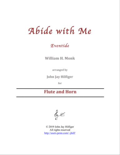 Abide with Me for Flute and Horn