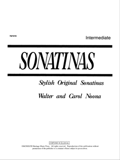 Sonatinas: Intermediate Sonatinas