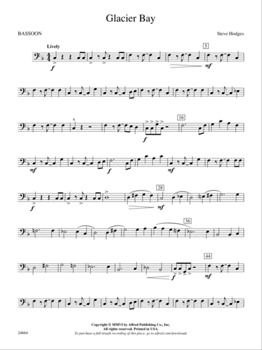 Glacier Bay: Bassoon