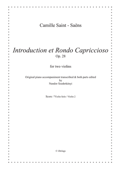 Introduction et Rondo Capriccioso Op. 28 (two violins version)