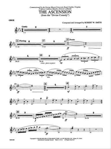 The Ascension (from The Divine Comedy): Oboe