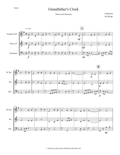 Grandfather's Clock (Theme and Variations)