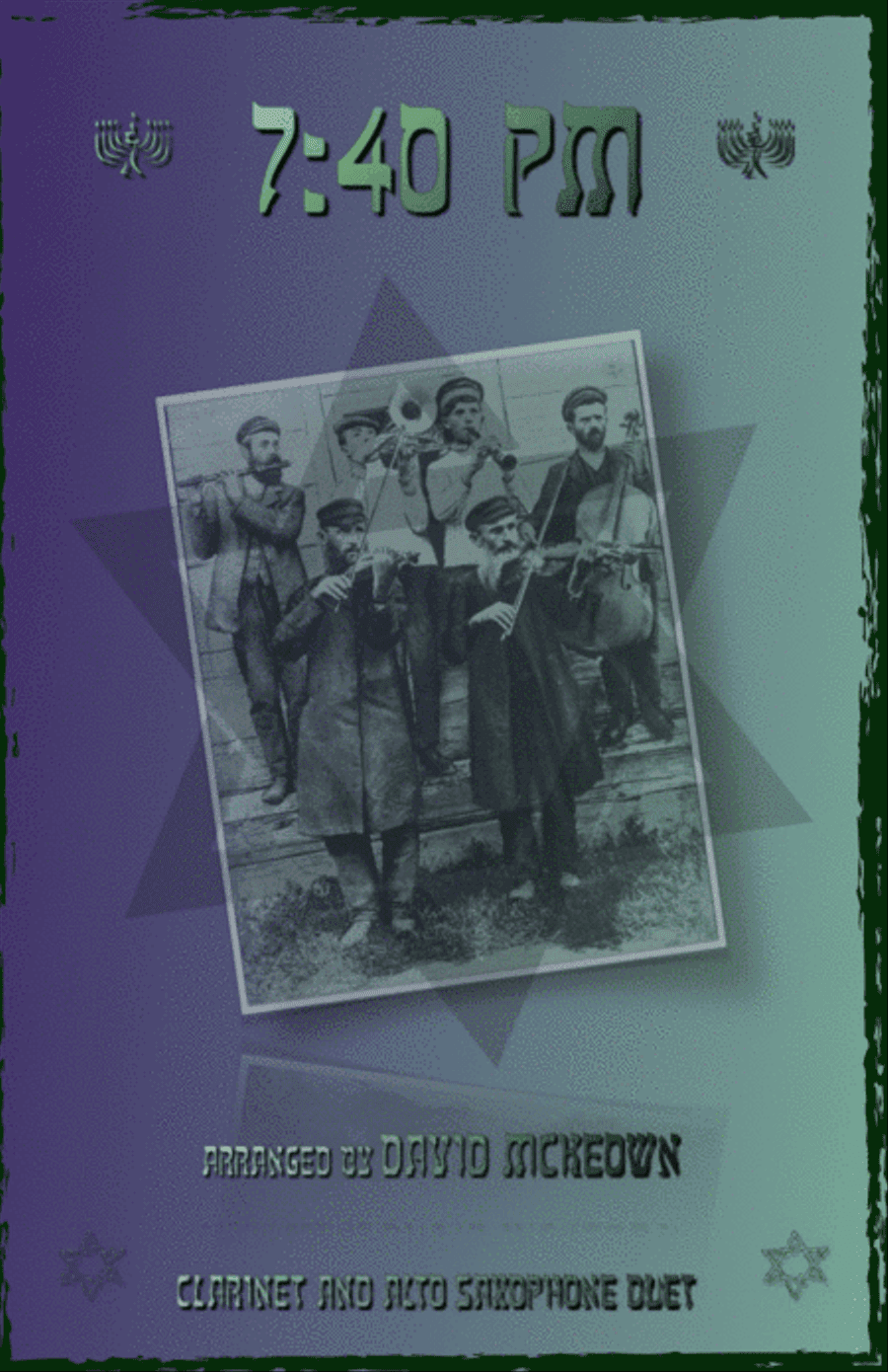 7.40pm, Traditional Klezmer tune for Clarinet and Alto Saxophone Duet