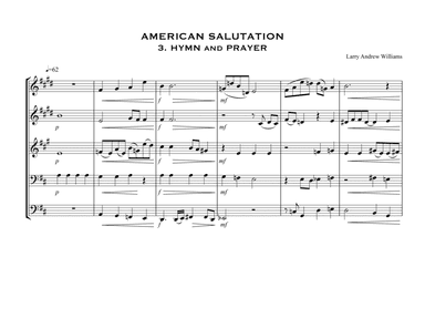 Hymn and Prayer ("AN AMERICAN SALUTATION")