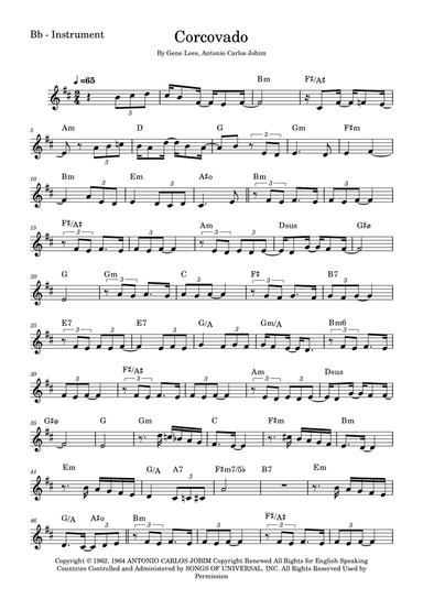 Quiet Nights Of Quiet Stars (corcovado)