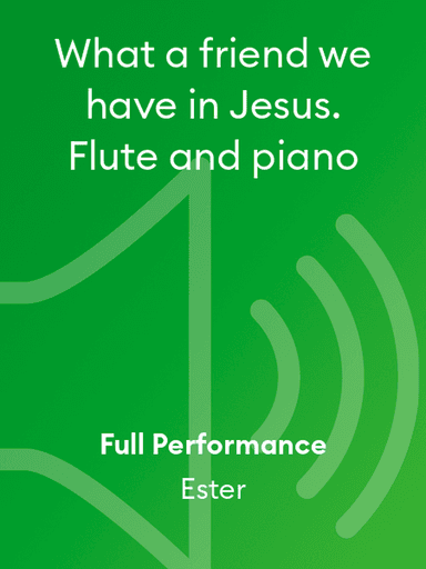 What a friend we have in Jesus. Flute and piano