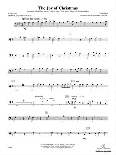 The Joy of Christmas: (wp) 1st B-flat Trombone B.C.