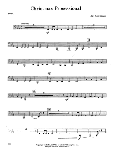 Christmas Processional: Tuba