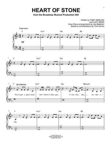 Heart Of Stone (from Six: The Musical)