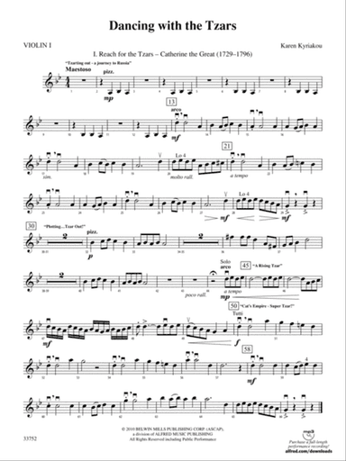 Dancing with the Tzars: 1st Violin