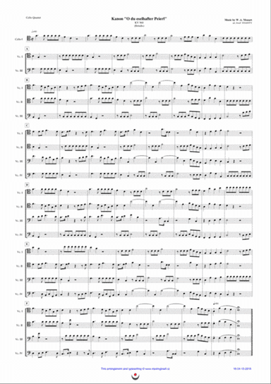 Canon Brindis (Mozart: "O du eselhafter Peierl")