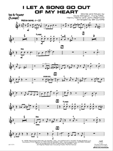 I Let a Song Go Out of My Head: 3rd B-flat Trumpet