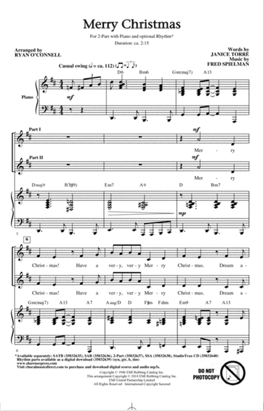 Merry Christmas (arr. Ryan O'Connell)