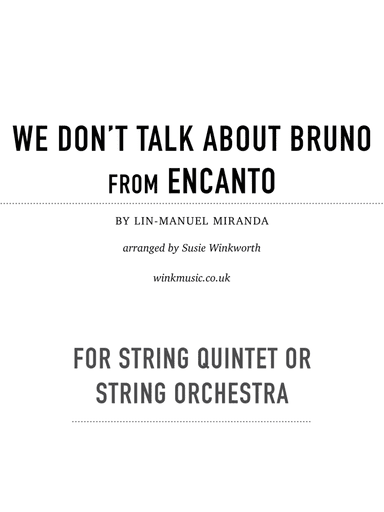 We Don't Talk About Bruno