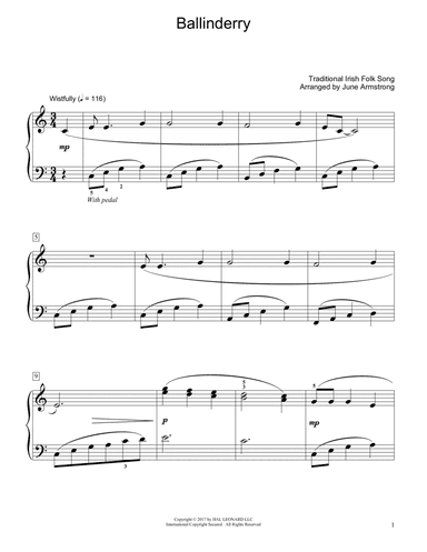 Ballinderry (arr. June Armstrong)