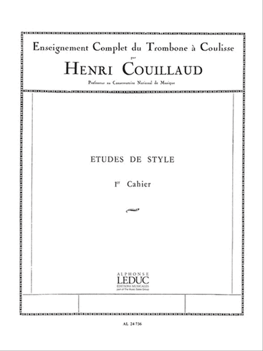 Etudes De Style D'apres Bordogni Vol.1 (trombone Solo)
