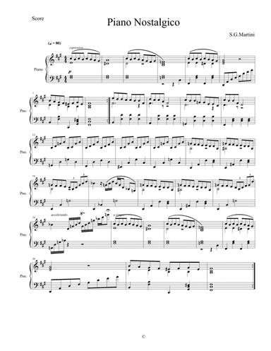 Piano Nostalgico