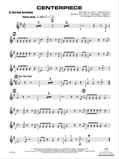 Centerpiece: E-flat Baritone Saxophone