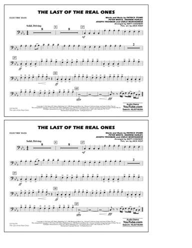 Last of the Real Ones (arr. Matt Conaway) - Electric Bass