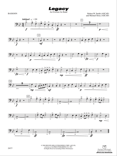 Legacy (An Overture for Band): Bassoon